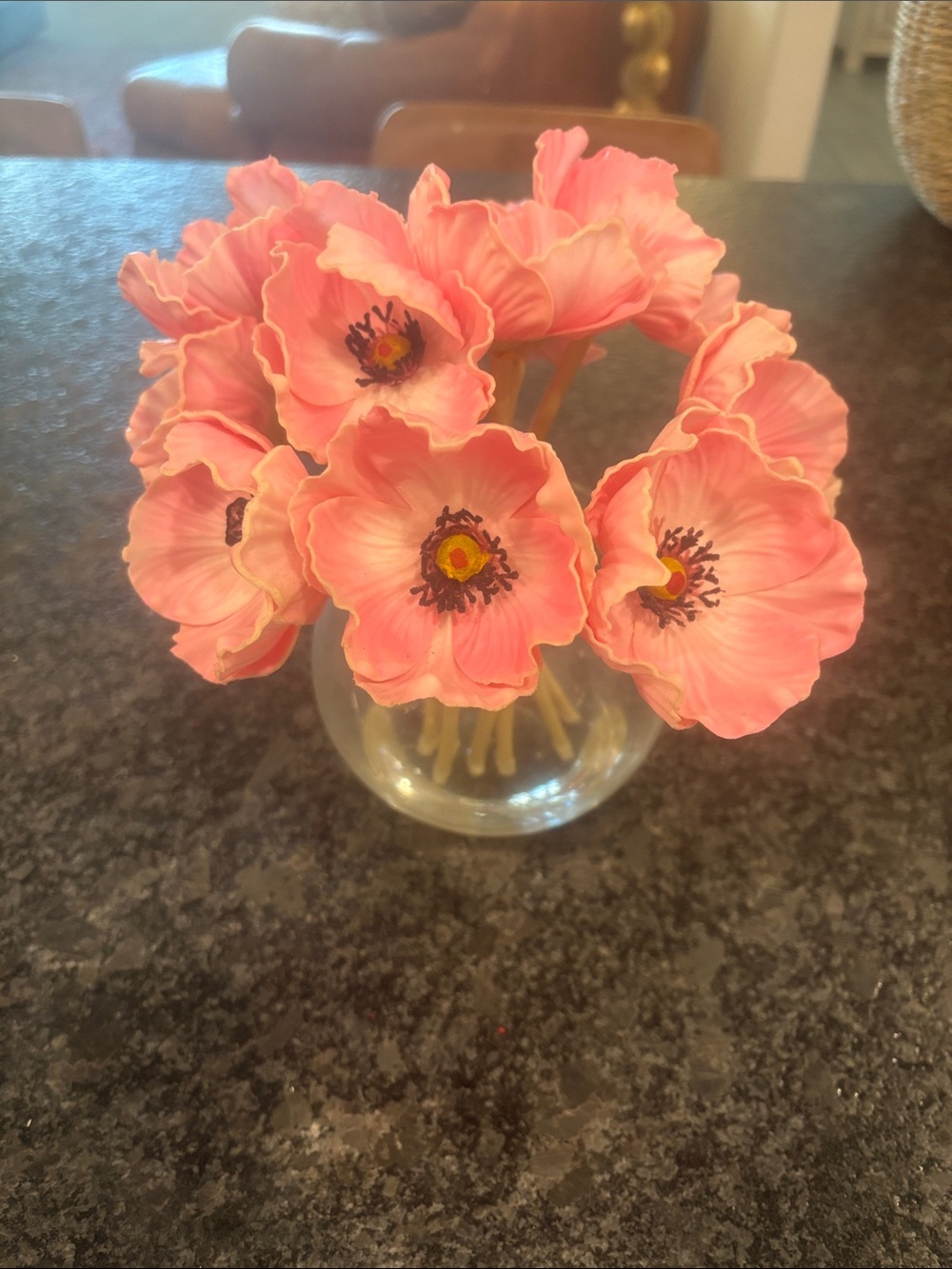 Pink Artificial Poppy Bouquet - Home Accents